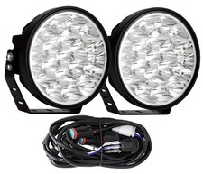 7Inch LED Offroad Lights Round 2PCS 210W 32000LM spotlights Fog Lights Black
