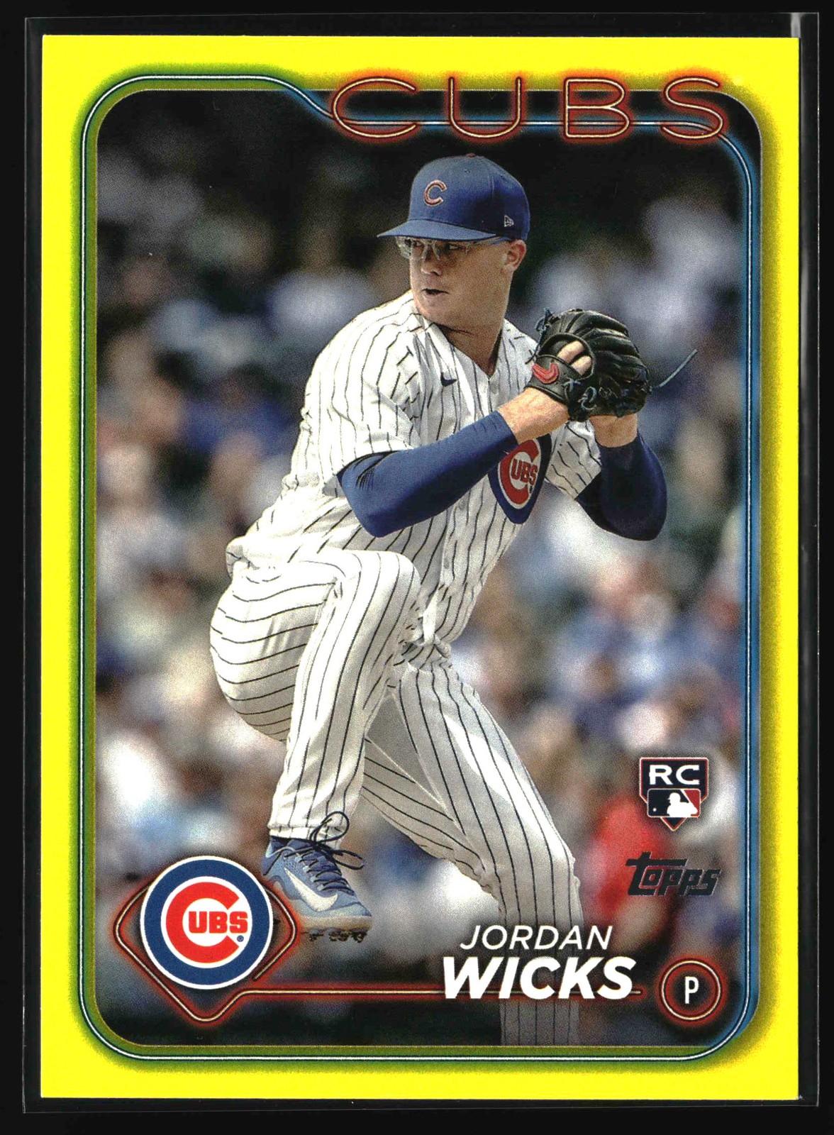2024 Topps - Yellow - #613 Jordan Wicks - Chicago Cubs
