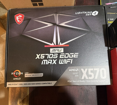 MSI MPG X570S EDGE MAX WIFI ATX Socket AM4 DDR4 WiFi 6E Bluetooth