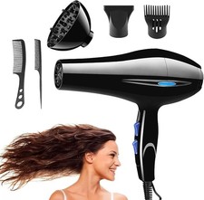 Asciugacapelli 2200W Asciugacapelli professionale Ionico Con Raccolta Dell’aria