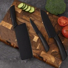 3 Piece Stainless Steel Chef Knife Set Ultra Sharp Blades Comfort Grip Kitchen