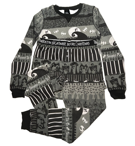 Disney Tim Burton's The Nightmare Before Christmas Pajamas Large Halloween
