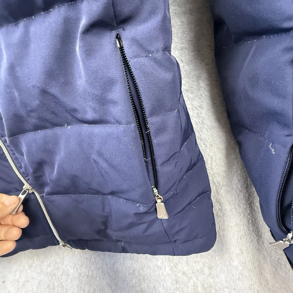 Chaqueta de plumón J Lindeberg para hombre pequeña azul invierno esquí  Foto 4 de 4