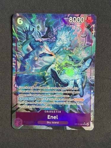 Enel OP15-060 SR Alt Art Adventure On Kami’s Island ENGLISH🔥🔥ONE PIECE