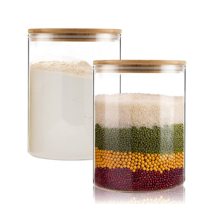#ad Food Storage Jars2pack 105 Ounces3100ML Stackable Glass Storage Containers ... $56.70