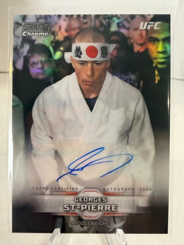 GEORGES ST-PIERRE - 2026 TOPPS UFC STADIUM CLUB - AUTOGRAPH CHROME!