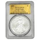 2022 American Silver Eagle $1 FDOI PCGS MS 70