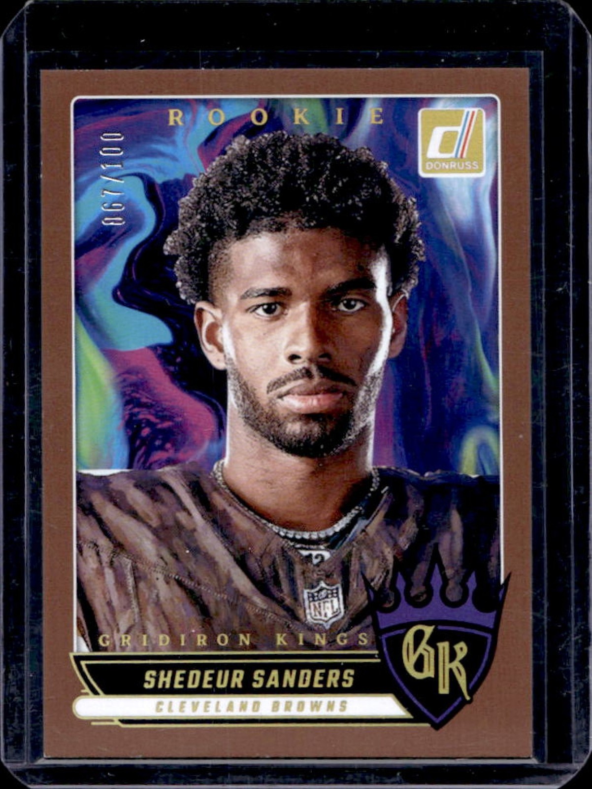 2025 Donruss Shedeur Sanders Rookie Gridiron Kings Studio Series #67/100 Browns