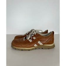 Skechers Jammers Lug Brown Leather Vintage Square Toe Women's Sneakers 8 90s Y2K