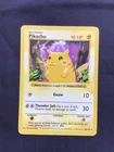 Pokemon Cards: Base Set Shadowless Common: Red Cheek Pikachu 58/102