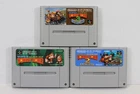 Lot 3 Super Donkey Kong Country 1 2 3 SFC Nintendo Super Famicom SNES Japan A VG