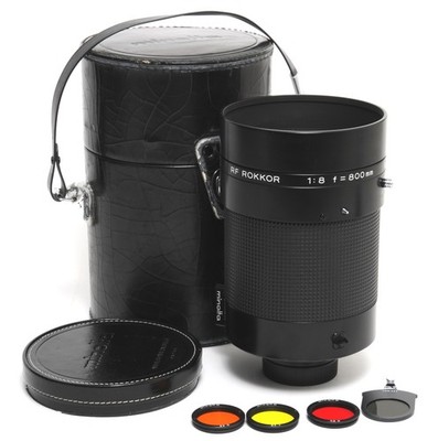 Minolta for Leica R RF Rokkor 8/800mm full working w. caps and case