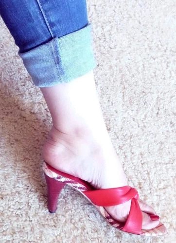 AUTENTICHE SCARPE SANDALO BURBERRY PELLE NOVA CHECK PUNTA APERTA TACCO ALTO TG 6 5