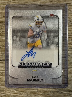 Ladd McConkey - 2025 Topps Finest Flashback Autograph #FBA-LM Chargers