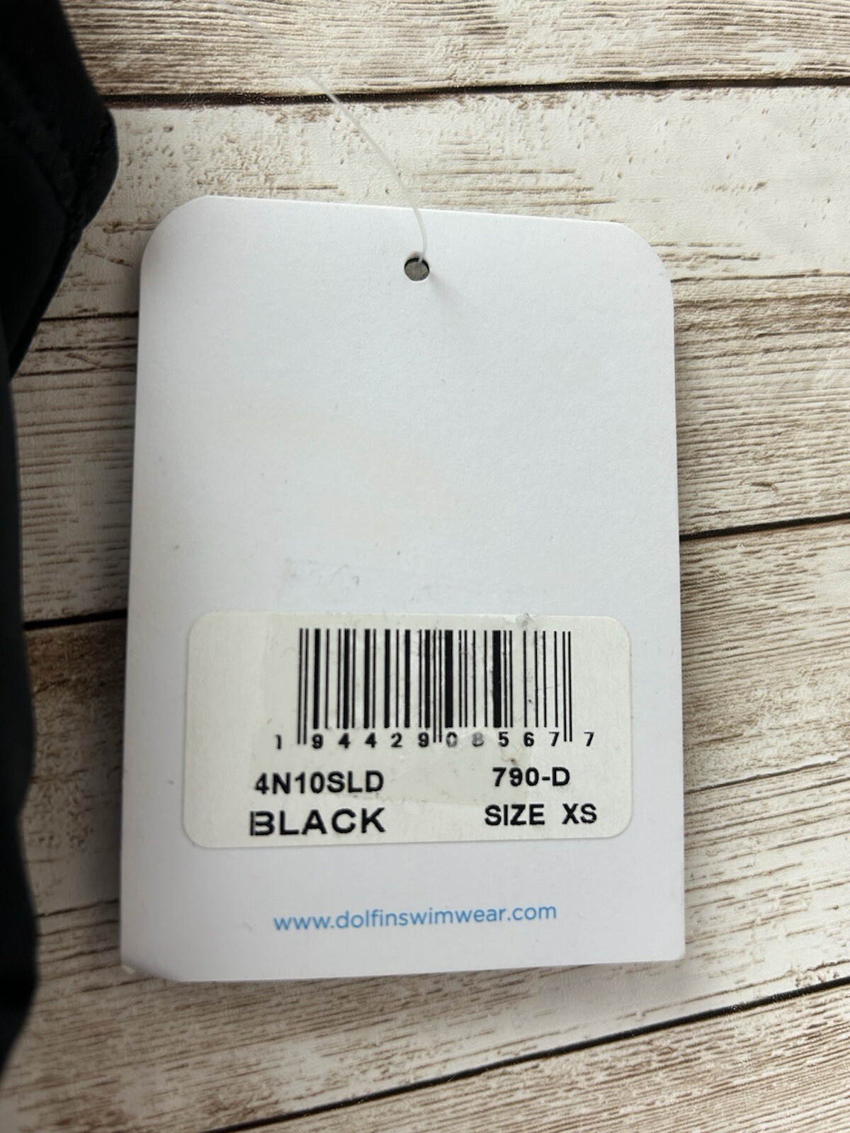 Dolfin Black One-Piece Swimsuit Womens XS Extra Small Classic Cut-out Back New