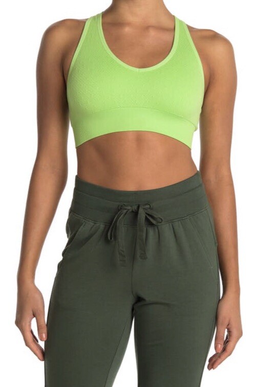 ✦SACLA✦ Z BY ZELLA Aspire Seamless Bra Top In Green Tomato New Women's