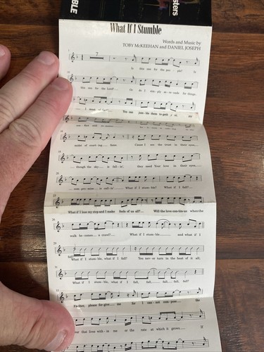 DC TALK What If I Stumble Cassette Single With Sheet Music And Lyrics. RARE - Picture 4 of 5