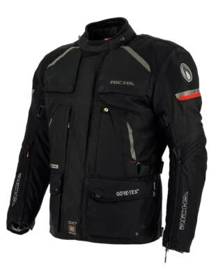 Richa Atacama Gore-Tex Waterproof Motorcycle Motorbike Textile Jacket -Black XXL