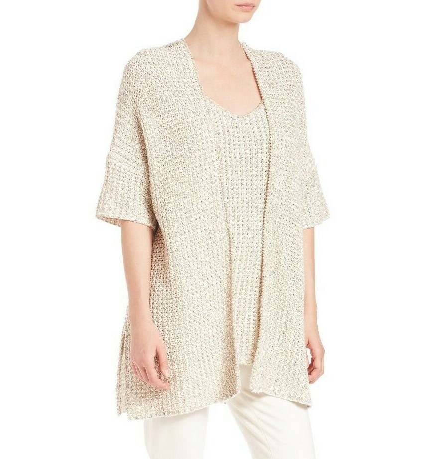$395 NWT JOSIE NATORI SzM OPEN WEAVE 