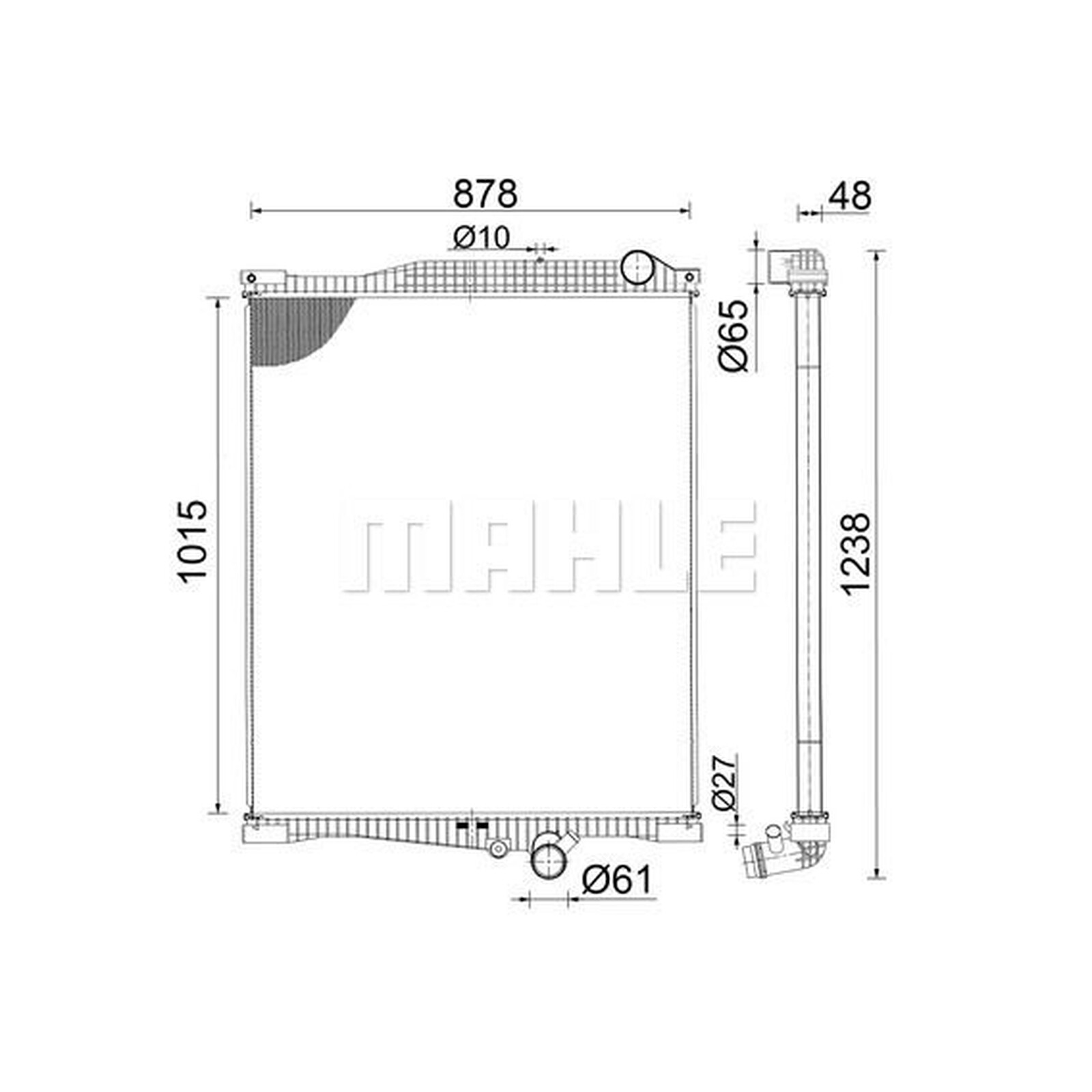 Mahle Radiator CR2095000S - OE Quality To Fit Volvo - OE Matching Fit & Quality