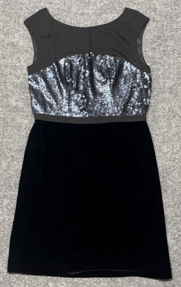 Boden A-Line Dress Womens 8R Gray Empire Waist Sequin Velvet Lined  Sleeveless | eBay