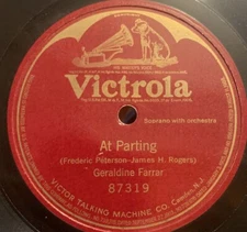 Geraldine Farrah - At Parting (Soprano With Orchestra)  - Victrola 87319 EX