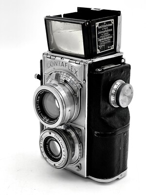 ZEISS IKON CONTAFLEX TLR CAMERA#y84792 W/ ZEISS TESSAR 5cm F2.8