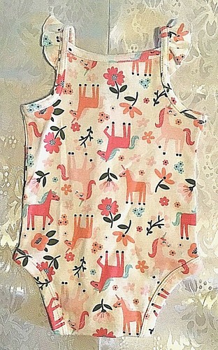 Baby Mädchen 3 tlg Top, Body & Shorts von Carter’s Set Rosa Einhorn Outfit Neu - Bild 3 von 7