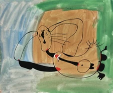 JOAN MIRO Surrealism Art Poster or Canvas Print "DORMEUSE"