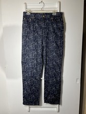 Lauren Ralph LRL Pants 10 Navy Blue Nautical Preppy Boat Resort Ship