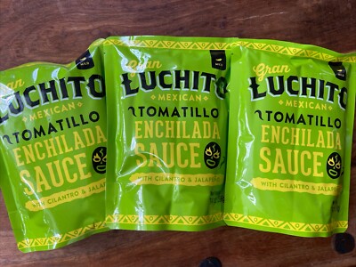 Tomatillo Enchilada Sauce & Salsa Gran Luchito 14 Oz Pack Ready To Heat & Eat