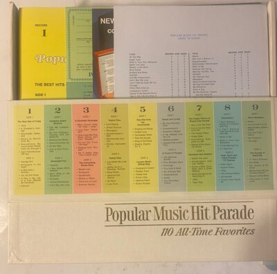 Popular Music Hit Parade - 110 All Time Favorites - Box Set Of 9
