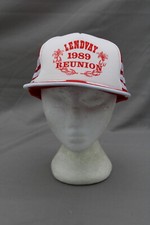 Vintage Trucker Hat - Lendvay 1989 Reunion 3 Striper - Adult Snapback