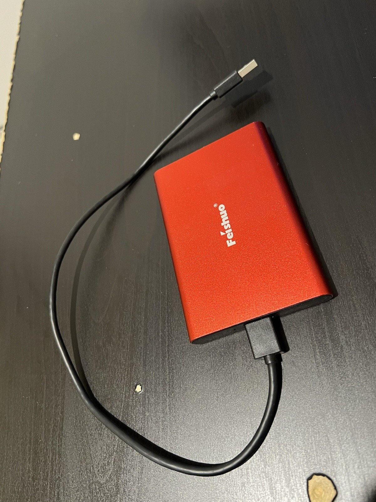 Feishuo External Hard Drive Red 120GB (111GB ACTUAL) Used No Issues. Storage-image
