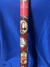 Punch Studio Christmas Wrapping Paper New Old World Santa And Icons Design