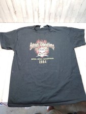 Street Vibrations 2004 Reno NV USA Biker Design Shirt Black XL