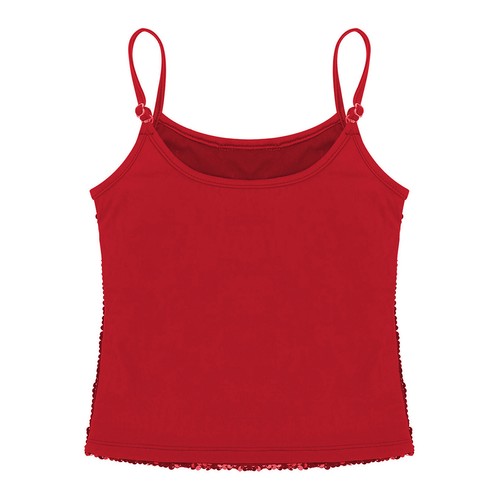 Girls Shiny Metallic Dance Performance Crop Tops Camisole Tank Tops Cheer Jazz - Picture 64 of 126