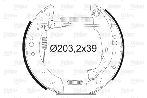 Valeo 554759 Jeu de mâchoires de frein le choix idéal pour voyager serein en famille