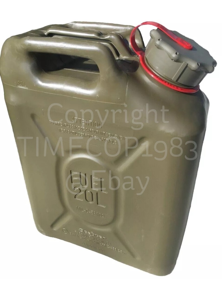 New Military Issue Gasoline Fuel Can 5 Gallon 20L Liter Olive Drab
