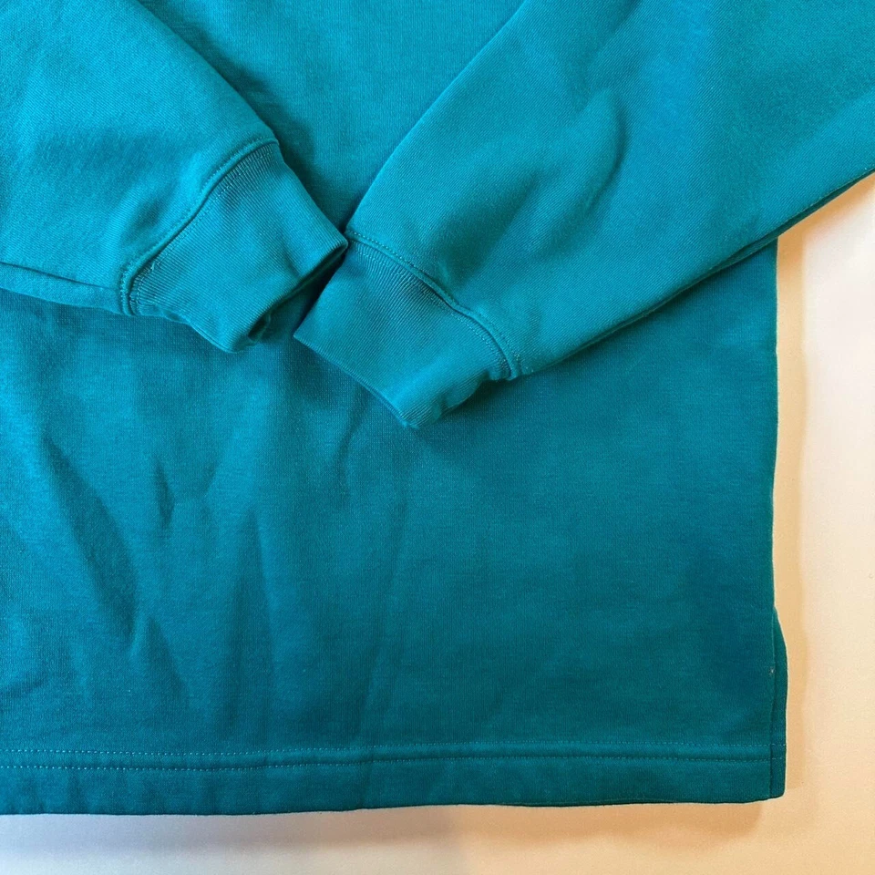 Vintage 90s Pullover Sweatshirt - Double Layer Neck Vintage Embroidered Crewneck - Image 3 of 4