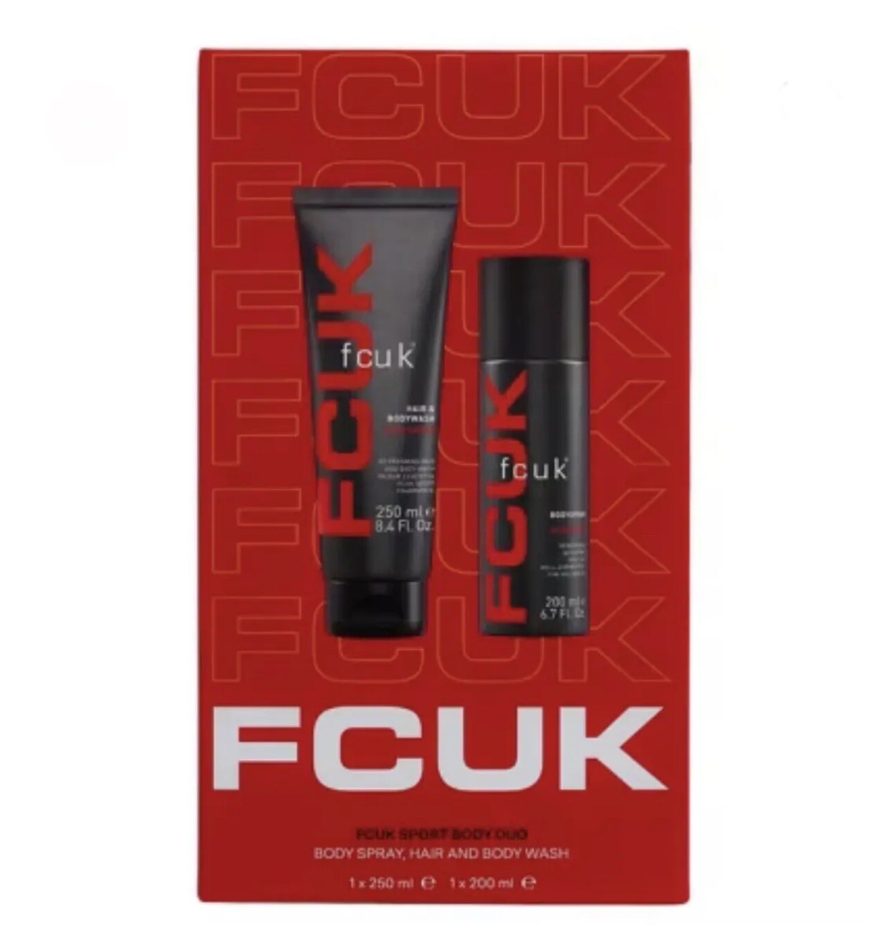 FCUK Sport Body Duo Hair & Body Wash Body Spray Mens Gift Set eBay