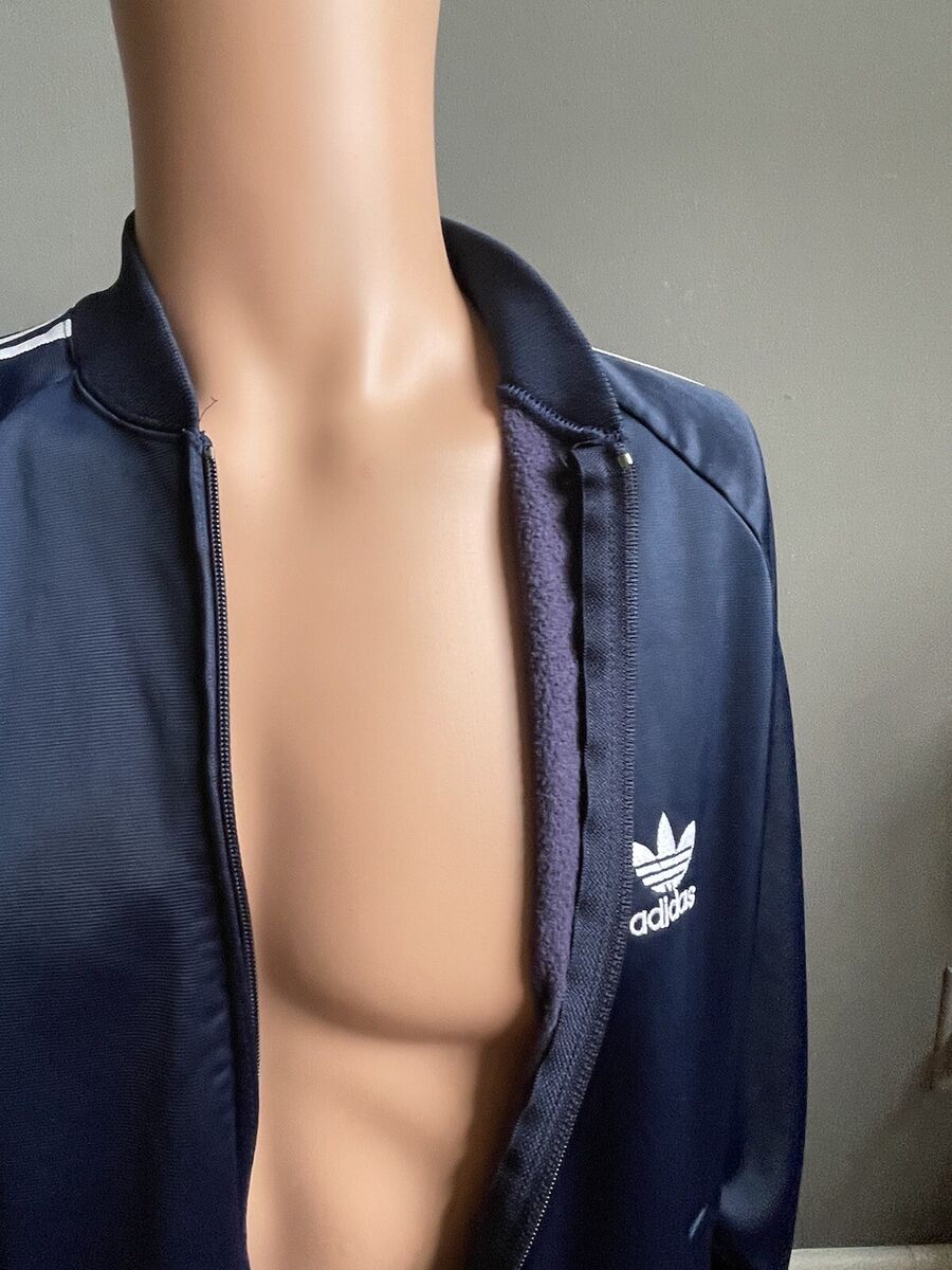 Vtg 80s Adidas ATP Track Jacket Medium Navy Blue Keyrolan 3 Vtg 80s Adidas ATP Track Jacket Medium Navy Blue Keyrolan 3
