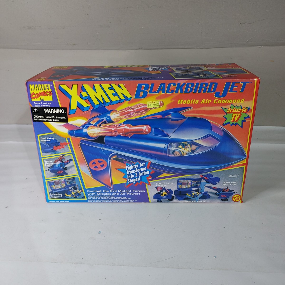 1994 Marvel Comics X-Men Blackbird Jet Vehicle by Toy Biz - Sealed