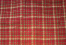 green red plaid checkered fun fabric length 22 x 18.5 inch 1pc new
