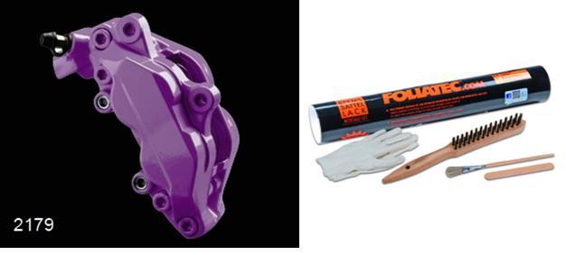 Kit peinture étrier de frein de prestige Foliatec teinte Deep Violet exclusive