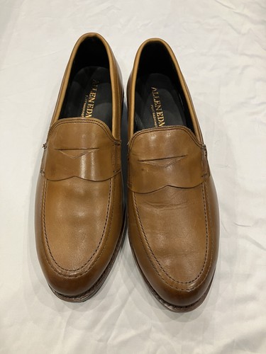 Allen Edmonds Wooster street brown leather loafers display picture 1