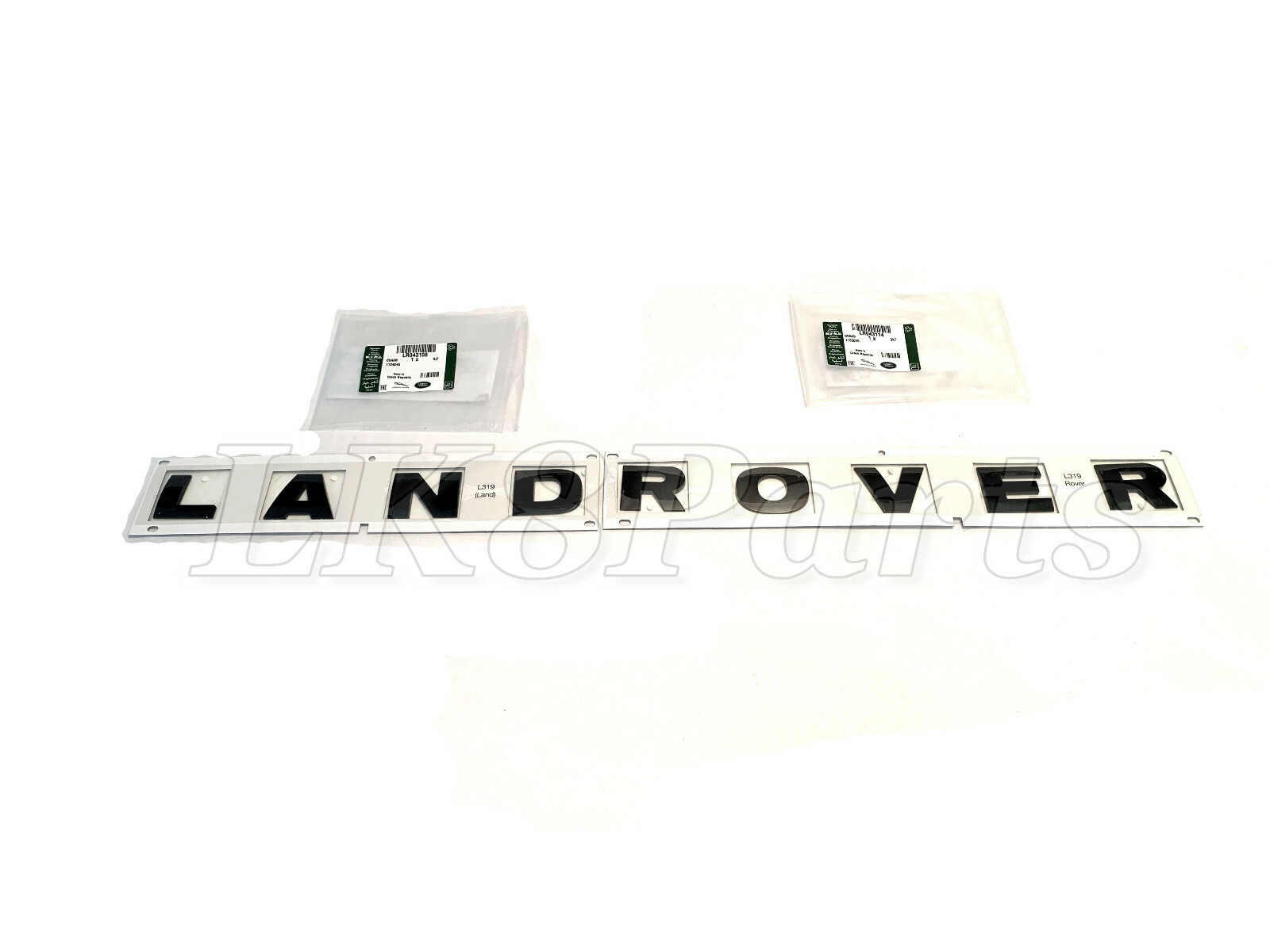 LR3 LR4 Front Hood Land Rover Name Plate Lettering in Gloss Black ...