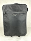 Authentic Prada Black Nylon Rolling Suitcase Wheeled Travel Bag Trolley