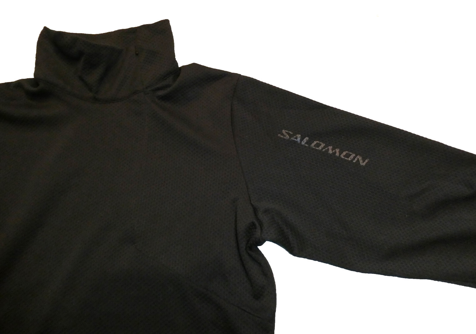 Salomon Motomesh Top Termico con Cerniera Asimmetrica Donna M Nero