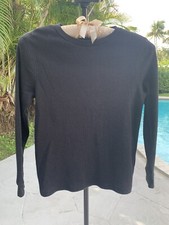 girl black long sleeve Top. Size 8